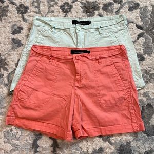 Lot of two Calvin Klein jeans size 4 coral and aqua blue